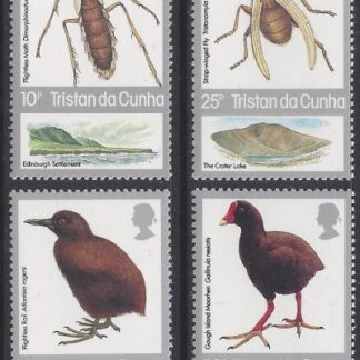 1987 Tristan Da Cunha. SG.422-5 Island Flightless Insects & Birds. Set 4 values U/M (MNH)