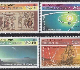 1986 Tristan Da Cunha. SG.402-5 Appearance of Halleys Comet. set 4 values U/M (MNH)
