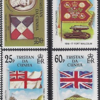 1985 Tristan Da Cunha. SG.395-8  Flags. set 4 values U/M (MNH)
