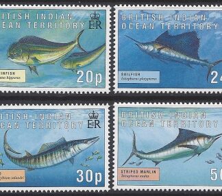 1995 British Indian Ocean Territory. SG.172-5  Game Fish. set 4 values U/M (MNH)