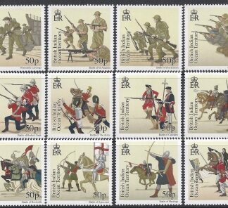 2010 British Indian Ocean Territory. SG.439-50 Great Battles. set 12 values U/M (MNH)