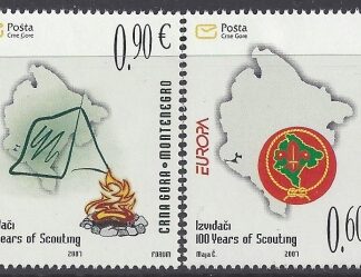 2007 Montenegro  SG. M209-10  Europa 'Scouting'  set 2 values U/M (MNH)