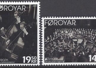 2014 Faroes  Europa 'Musical Instruments' set 2 values U/M (MNH)
