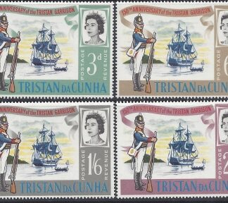 1966 Tristan Da Cunha.  SG.93-6  150th Anniversary of Tristan Garrison. set 4 values U/M (MNH)