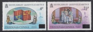 1978 Tristan Da Cunha. SG.232-3 Provisional Definitives set 2 values U/M (MNH)