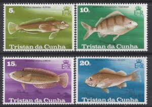 1978 Tristan Da Cunha. SG.246-9  Fish set 4 values U/M (MNH)