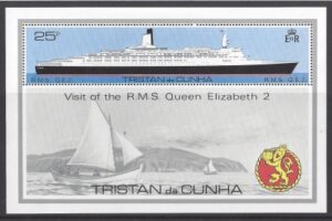 1979 Tristan Da Cunha. MS.263 Visit of Queen Elizabeth 2 (Liner). mini sheet U/M (MNH)
