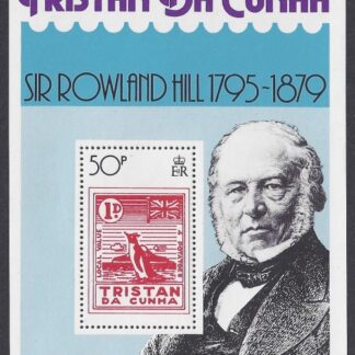 1979 Tristan Da Cunha. MS.267  Death Centenary of Sir Rowland Hill.  mini sheet  U/M (MNH)