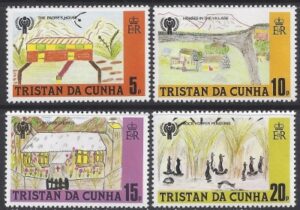 1979 Tristan Da Cunha. SG.268-71 Int. Year of The Child (Childrens Drawings). set 4 values U/M (MNH)
