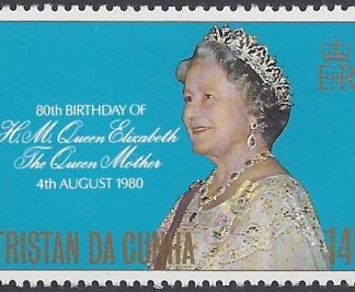 1980 Tristan Da Cunha. SG.282 80th Birthday of Queen Elizabeth, Queen Mother. U/M (MNH)