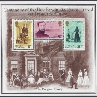 1981 Tristan Da Cunha. MS.303 Centenary of  Revd. Dodgson's Arrival on Tristan Da Cunha. mini sheet  U/M (MNH)