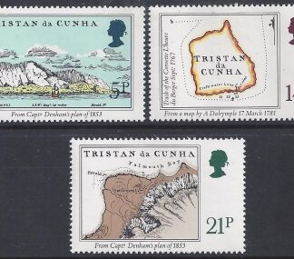 1981 Tristan Da Cunha. SG.304-6 Early Maps.  set 3 values U/M (MNH)