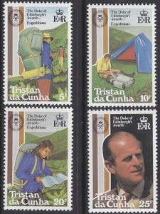 1981 Tristan Da Cunha. SG.311-4 25th Anniv. of Duke of Edinburgh Award Scheme. set 4 values U/M (MNH)