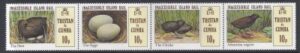 1981 Tristan Da Cunha. SG.315-8 Inaccessible Island Rail. set 4 values U/M (MNH)