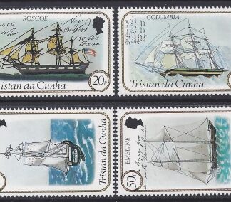 1983 Tristan Da Cunha.  SG.341-4 Sailing Ships (2nd series) set 4 values U/M (MNH)