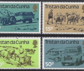 1983 Tristan Da Cunha. SG.345-8  Land Transport. set 4 values U/M (MNH)