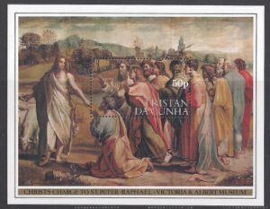1983 Tristan Da Cunha. MS.364 500th Birth Anniv. of Raphael. mini sheet. U/M (MNH)