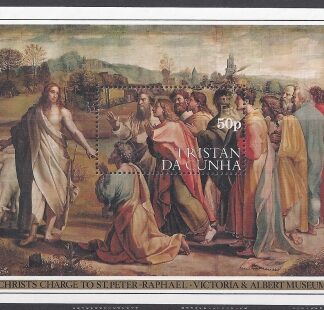 1983 Tristan Da Cunha. MS.364  500th Birth Anniv. of Raphael.  mini sheet.  U/M (MNH)