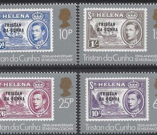 1984 Tristan Da Cunha. SG.365-8 150th Anniv. of St. Helena as a British Colony. set 4 values U/M (MNH)