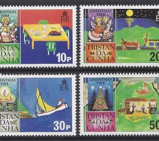 1984 Tristan Da Cunha. SG.382-5 Christmas - Childrens Drawings. set 4 values U/M (MNH)