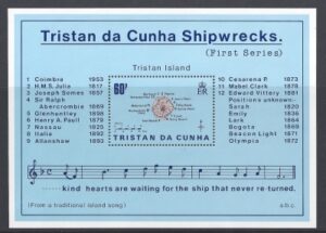 1985 Tristan Da Cunha MS.389 Shipwrecks (1st series) mini sheet U/M (MNH)