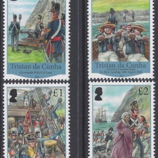 2016 Tristan Da Cunha. SG.1172-5 British Garrison  set 4 values U/M (MNH)