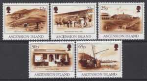 1995 Ascension Island. SG.647-51 Late 19th Century Scenes. set 5 values U/M (MNH)