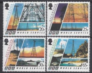 1996 Ascension Island. SG.695-8 30th Anniversary of BBC Atlantic Relay Station. set 4 values U/M (MNH)