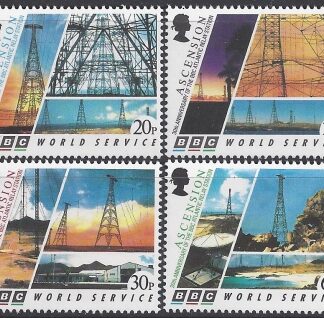 1996 Ascension Island. SG.695-8  30th Anniversary of BBC Atlantic Relay Station. set 4 values U/M (MNH)