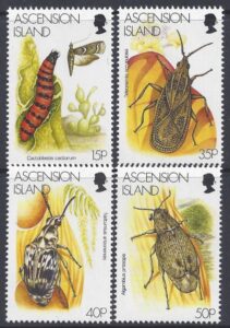 1998 Ascension Island. SG.737-40 Biological Control using Insects. set 4 values U/M (MNH)