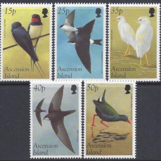 1998 Ascension Island. SG.747-51  Migratory Birds. set 5 values U/M (MNH)