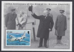 1999 Ascension Island. MS.764 Aircraft. mini sheet U/M (MNH)