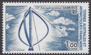 1988 French Antarctic - SG.231  Darrieus Wind Generator.   U/M (MNH)