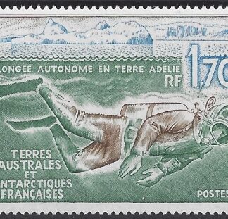 1989 French Antarctic - SG.248 Diving in Adelie Land.  U/M (MNH)