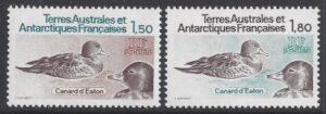 1983 French Antarctic - SG.172/3   Pintails. set 2 values   U/M (MNH)