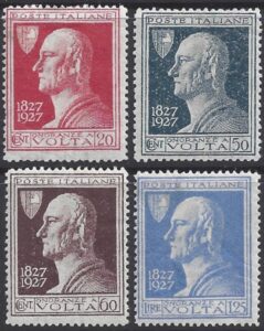 1927 Italy SG.208-11 Centenary of Volta's Death. set 4 values M/M