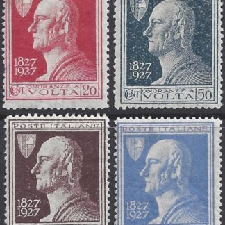 1927 Italy  SG.208-11  Centenary of Volta's Death. set 4 values M/M