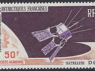 1966 French Antarctic. SG.42  Air - Launching of Satellite D1  U/M (MNH)