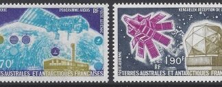 1979 French Antarctic - SG.128-9  Air.- Satellite Research 2 values u/m (MNH)