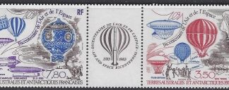 1984 French Antarctic - SG.190-1  AIR. Bicentenary of Manned Flight.  set 2 values U/M (MNH)