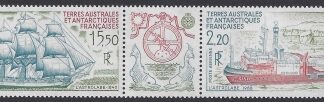 1990 French Antarctic. SG.268-9 (268a) AIR - Ships. set 2 values  U/M (MNH)