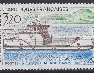 1991 French Antarctic. SG.275 L'Adventure  (landing craft).   U/M (MNH)