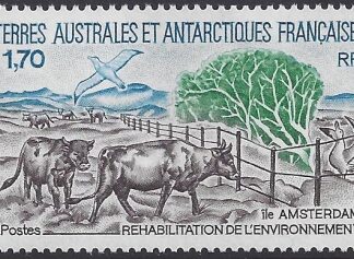 1990 French Antarctic. SG.260  Restoration of Amsterdam Island.   U/M (MNH)