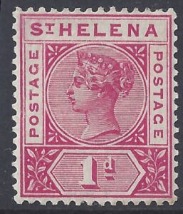 1896 S Helena. SG.47 1d carmine perf 14 Wmk. crown CA. m/m