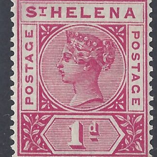 1896 S Helena. SG.47 1d carmine perf 14 Wmk. crown CA. m/m