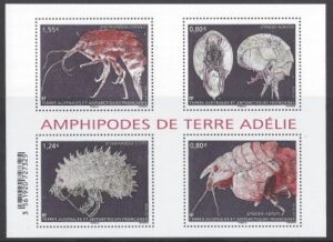 2017 French Antarctic MS.804 Amphipodes. mini sheet . u/m (mnh)