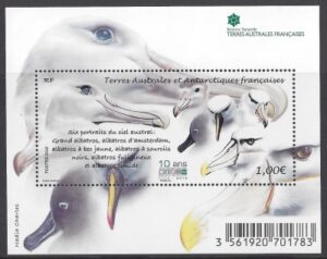 2016 French Antarctic - MS.793 Albatross. mini sheet . u/m (mnh)