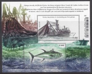 2017 French Antarctic  MS.799 Tuna Fishing.  mini sheet u/m (mnh)