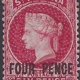 1864 St Helena SG.13 4d carmine Type A (words 17mm long) mounted mint.