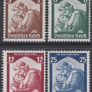 1935 Germany SG.562-5 Saar restoration set 4 values U/M (MNH)